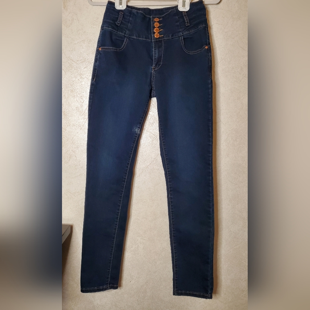Cest Toi Jeans High-Waisted Dark Blue Women's Jeans